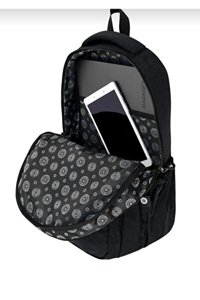 çantamgelsin Lüx Krinkıl Kumaş Lise Ve Ortaokul Sırt Çantası Maymun Anahtarlık Hediyeli