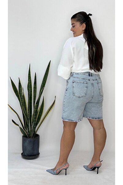 CATTLEYAS Büyük beden kot şort