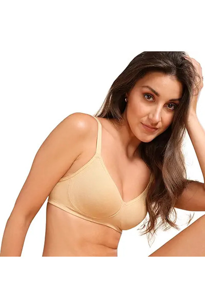 Enamor A042 Cotton Everyday Bra - Non-Padded, Wirefree & High Coverage Skin