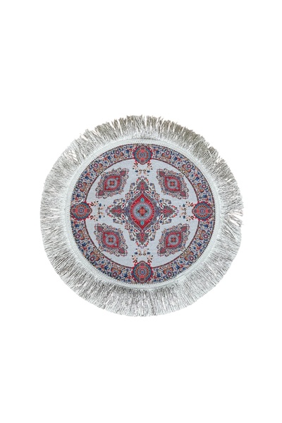 mih avm سجادة بنمط عرقي، غطاء طاولة القهوة - مفارش طاولة للشراب - مفرش (38*38 سم)