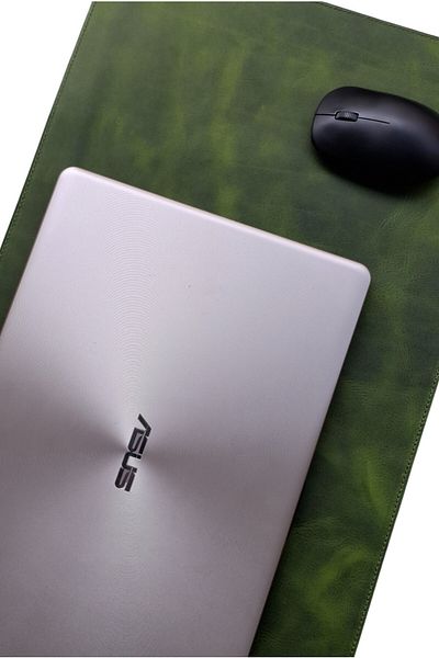 MAT Deri Green Real Leather Desk Mat 60 X 35 cm Gamer Mouse Pad Genuine Leather Laptop Computer Mat