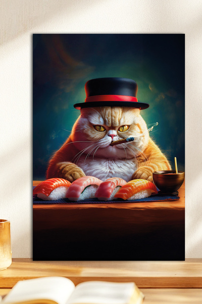 Zevahir Mobilya Dekorasyon 1 bucă tablou tematic din pisică de ani ale Cheful...