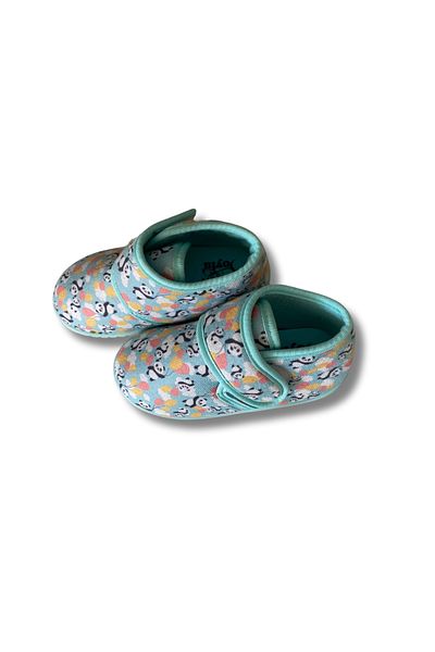 SOYLU Soft Cotton Unisex Children's Shoes Green/Panda