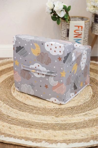 Fun Moment Baby Sit-Up Chair - Comfortable Support Seat for Infants Learning to Sit - Grey