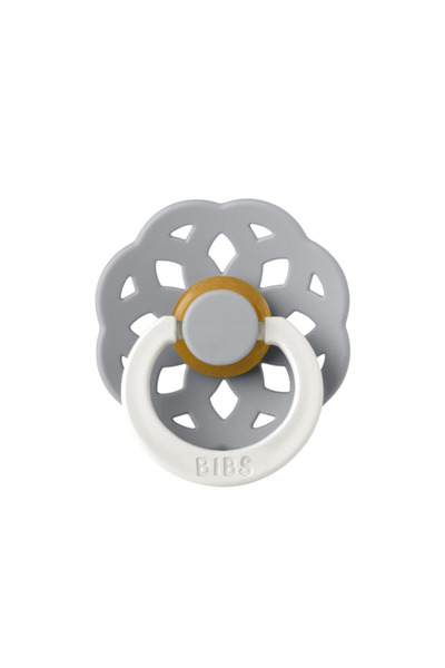 Bibs Suzeta fosforescenta Boheme GLOW Latex Cloud, tetina rotonda, 0 luni +