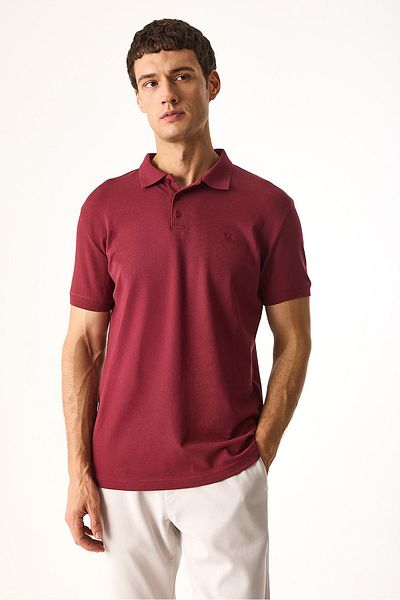 VENA Martin Slim Fit Polo Collar Pique T-Shirt