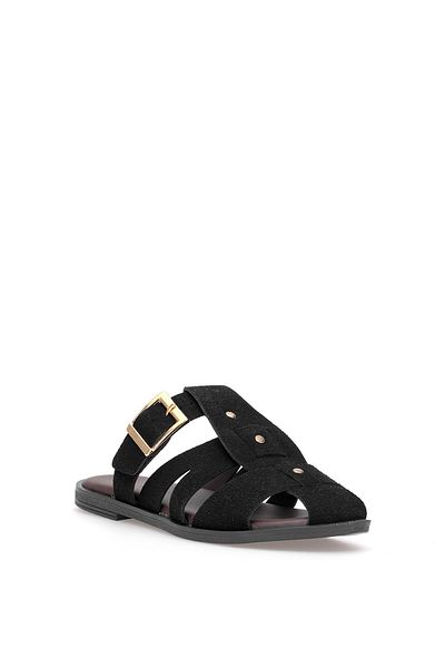 Ayakkabı Fuarı Elite Btss03 Women's Flat Slippers Black