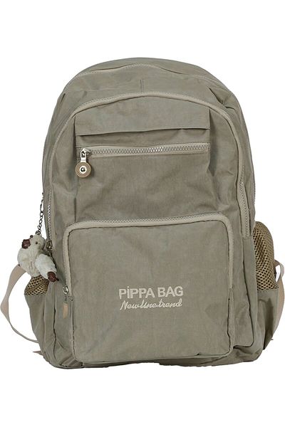 Pippa İlus Four-Eye School and Daily Backpack (Cream - Women - Cnt8035-03)