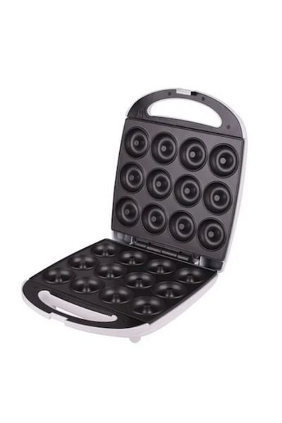 DLC Electric Donut Maker – 12-Piece, 1400W, Non-Stick Surface, Fast Heating, Compact Design