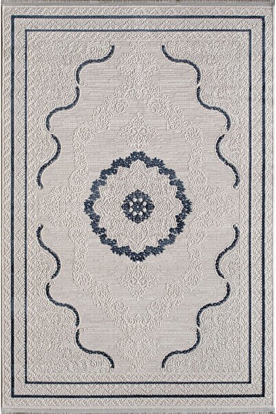 Artemis Halı Artemis Hali Lia 1128H Krem Mavi Akrilik Karel Hali