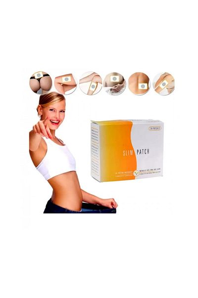 Generic Set of 30 Slim Patch weight loss patches, white, 7.5 cm x 7.5 cm