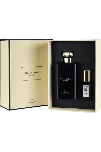 Jo Malone Oud & Bergamot Set Cologne Intense 3.4 oz Spray + 0.3 oz Travel Size