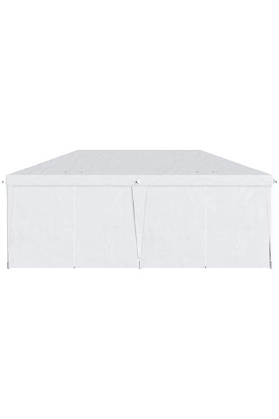 Outsunny 6 x 3 m foldable tent made of steel and Oxford fabric with 6 side walls, ropes and hooks, white