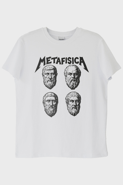 NUUGG تي شيرت ميتافيسيكا الأبيض