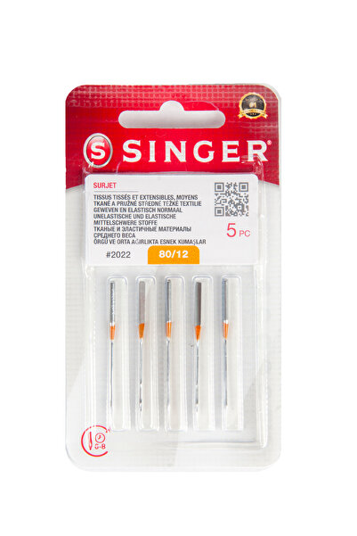 SİNGER Overlok Makine İğnesi 2022 80/12 Numara