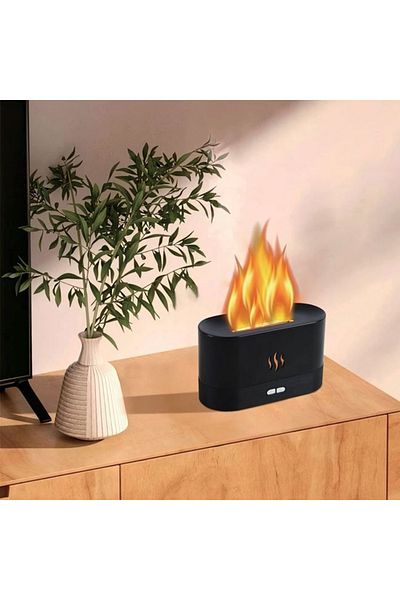 divendi-ro Electric diffuser for aromatherapy and fragrance with LED, 17x7x10 cm, black