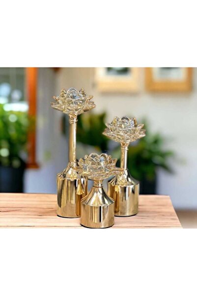 ECASATAL Sfeșnic Lotus Din 3 Piese