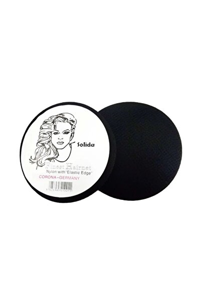 SOLİDA شبكة شعر نايلون بحافة مرنة سوداء 150 قطعة