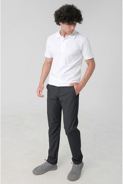 Longberg Men's Belted Elastic Jogger Sports Pants