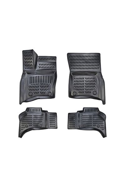 Lumi LUXURY Set of 4 rubber mats compatible with Land Rover Defender 110 4X4 2020-