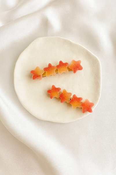 emour Yıldızlı Klips Toka Seti, Şeker Toka Seti, Kız Çocuk Toka Set, Tel Toka...