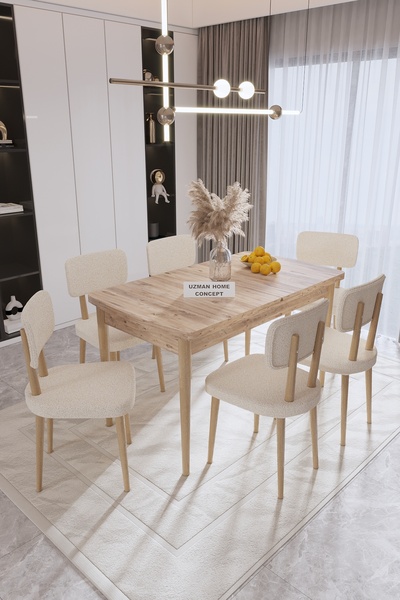 UZMHOME Visco Yemek Odası Takımı Mutfak Masa Takımı Yemek Masası Mutfak Takımı