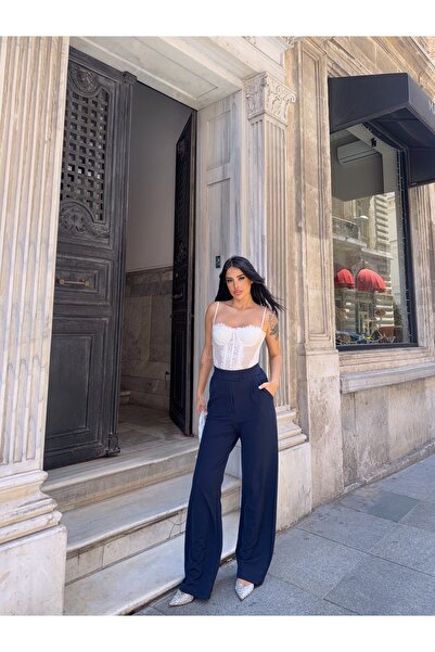 CARLA MARA بنطلون بالازو من الليكرا