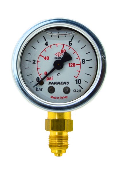 Pakkens MANOMETRE Q50 10 BAR GLİS.ALT.ÇIK.