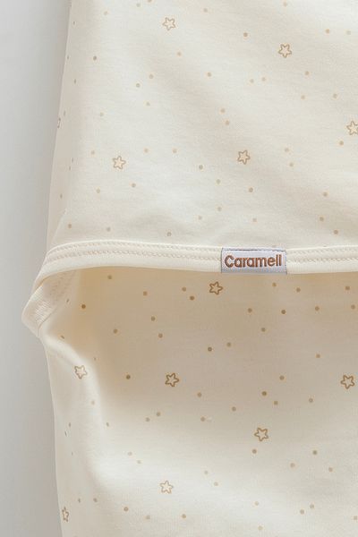 Caramell Baby Swaddle 100% Cotton Star Patterned Baby Boy Swaddle - 0-3 Months