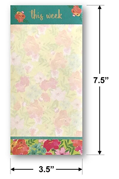 DESİGN GROUP Listpad To Do List Magnetic Notepad Individually Wrapped 100*2 sheets each 7.5 x 3.5 in