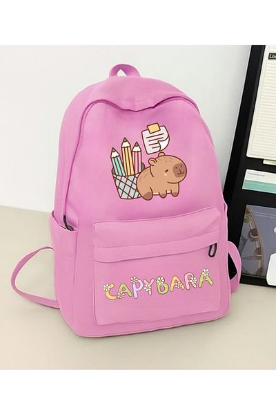 Touz Moda Capybara Printed School, Classroom, Course Backpack
