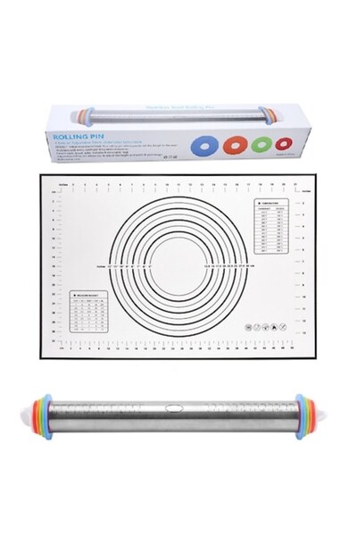 Nabi Market Set sucitor cu inele reglabile și disc gradat, negru, Nabi Market ®, oțel inoxidabil/silicon