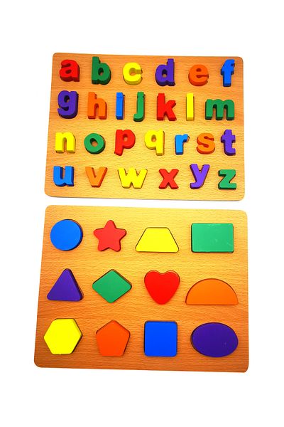 asmiat Learn Letters and Shapes with Fun Puzzle