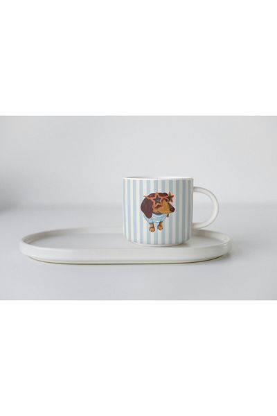 EYBaskı Tasarım Mixed Color Summer Themed Pattern Printed Porcelain Mug