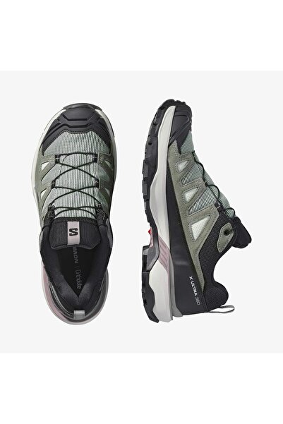 Salomon X ULTRA 360 LEATHER GORE-TEX Dámská outdoorová obuv Zelená Milieu L47863500