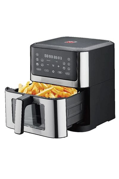 divendi-ro Hot air fryer, Air Fryer, led touch screen, power 1800W, capacity 8L, black