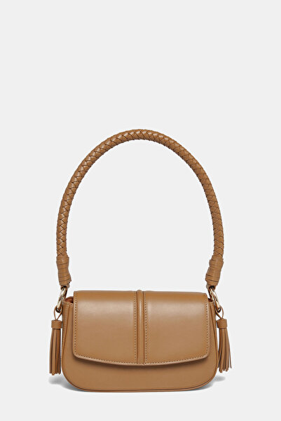 W Collection DERİ ÖRGÜ DETAYLI KOL ÇANTASI