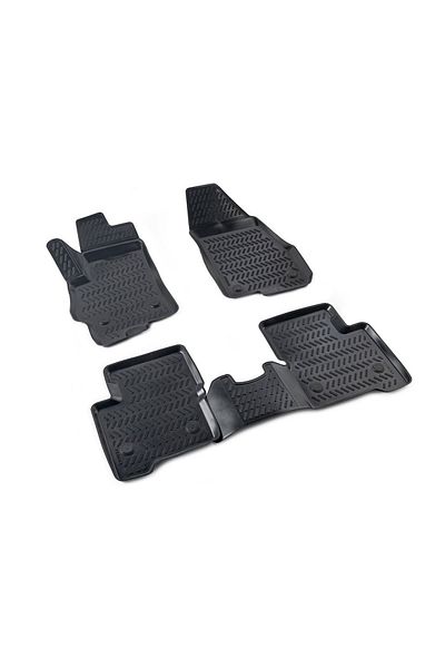 Lumi LUXURY Set of 5 rubber floor mats compatible with BMW İX3 Electric 2021-