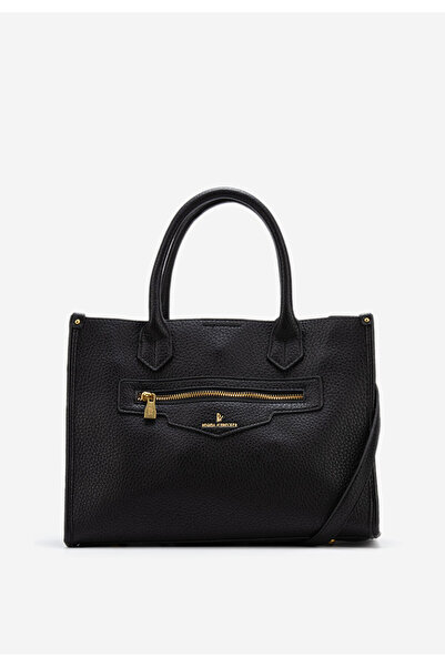 B T Shoes Černá kancelářská kabelka Atalana