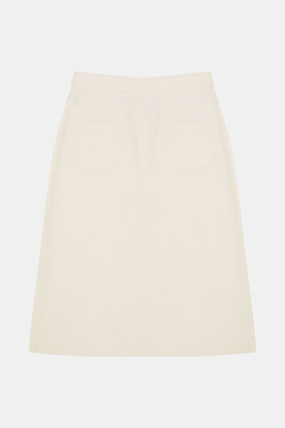 W Collection EKRU MİDİ ETEK