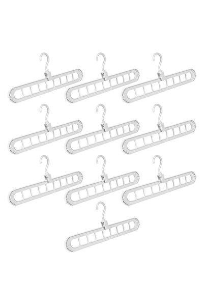 K KATHODE Set 10 organizatoare de umerase pentru haine, rotatie 360, 2 moduri...