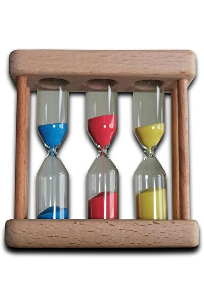 asmiat Creative Mini Wooden Hourglass 1, 3, 5 Minutes Clock Creative Sand Dec...