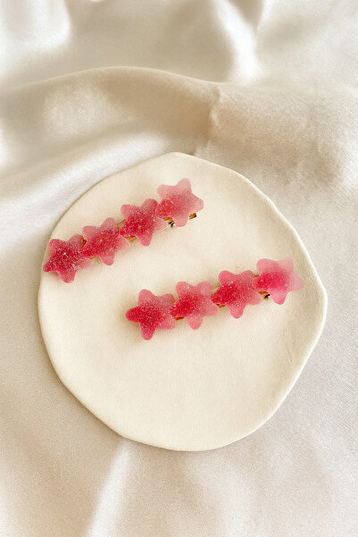 emour Yıldızlı Klips Toka Seti, Şeker Toka Seti, Kız Çocuk Toka Set, Tel Toka...