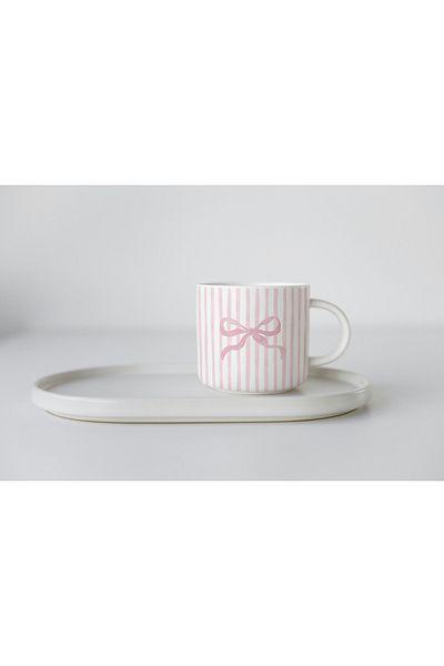 EYBaskı Tasarım Mixed Color Summer Themed Pattern Printed Porcelain Mug