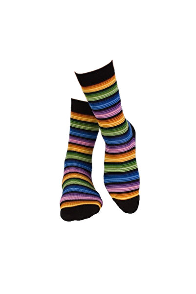 Pirin Hill FINE BAMBOO light rainbow striped bamboo socks