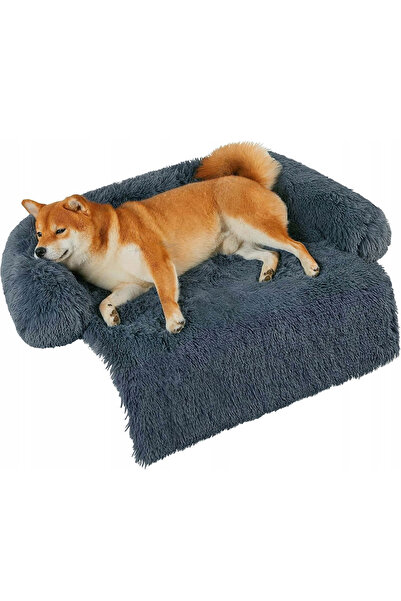 SERSIMO Pat pentru câini, cu margini groase, ridicate, antiderapant, husă det...