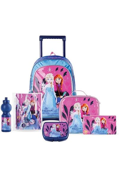 Trucare Disney Frozen We Lead Together 6-in-1 Trolley Box Set for Girls, 16-inch Size