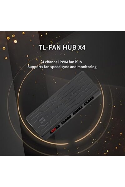 ThermalRight وحدة تحكم مروحة وحدة المعالجة المركزية X4 - وحدة تحكم مروحة 12 فولت PWM ذات 4 منافذ