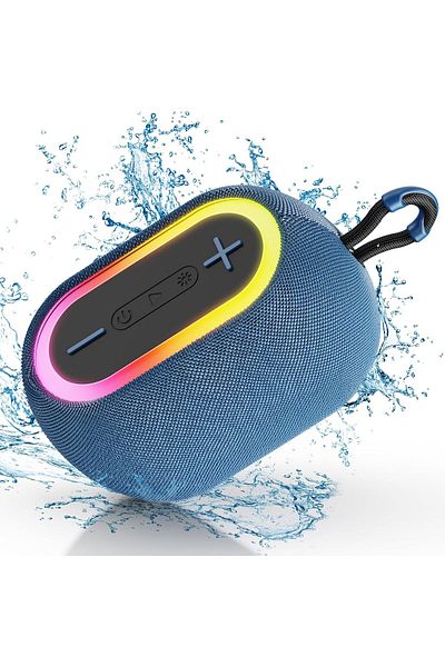 JYX Bluetooth Speaker Wireless with Lights, 2500mAh Battery All Day Playtime, TWS Pairing, BT5.3, Ideal