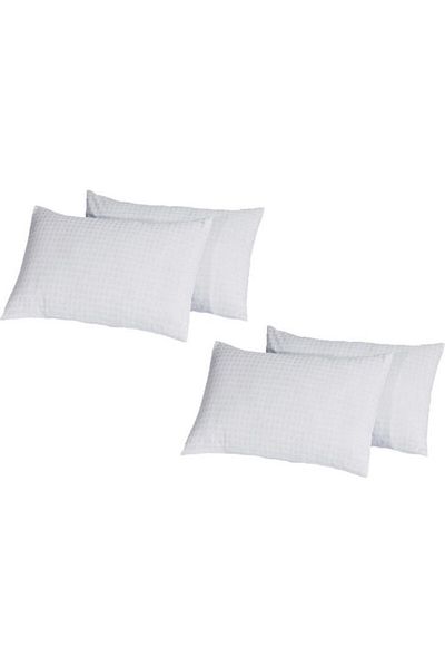 devigo White Pillow Case 50X70 4 Pieces